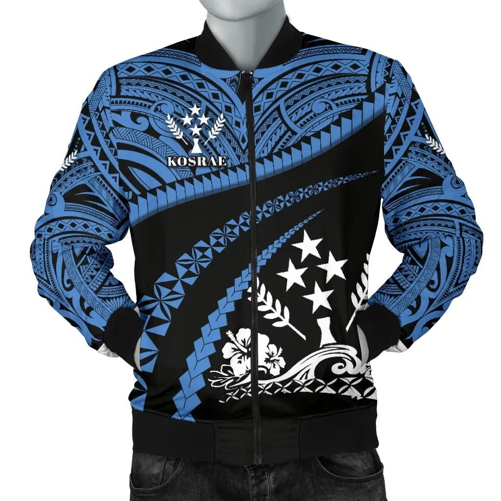 Kosrae Men Bomber Jacket - Road to Hometown K8 Bomber Jacket Kosrae Men Bomber Jacket - Road to Hometown K8 Bomber Jacket
