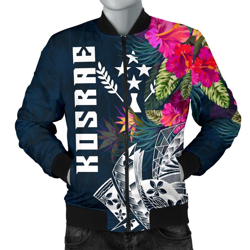 Kosrae Men's Bomber Jacket - Kosrae Summer Vibes - BN15 Bomber Jacket Kosrae Men's Bomber Jacket - Kosrae Summer Vibes - BN15 Bomber Jacket
