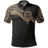 Kosrae Micronesian Polo Shirt - Gold Heart Shield - BN11