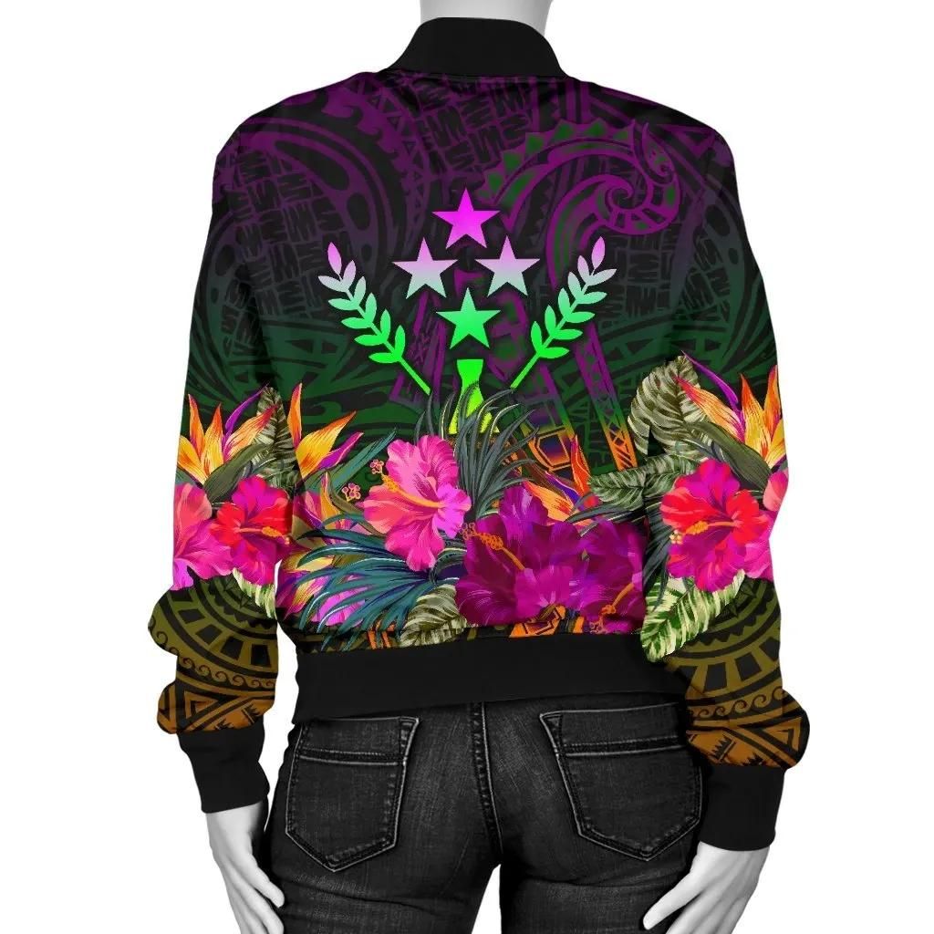Kosrae-Personalised-Womens-Bomber-Jacket-Summer-Hibiscus-BN15-Bomber-Jacket-1