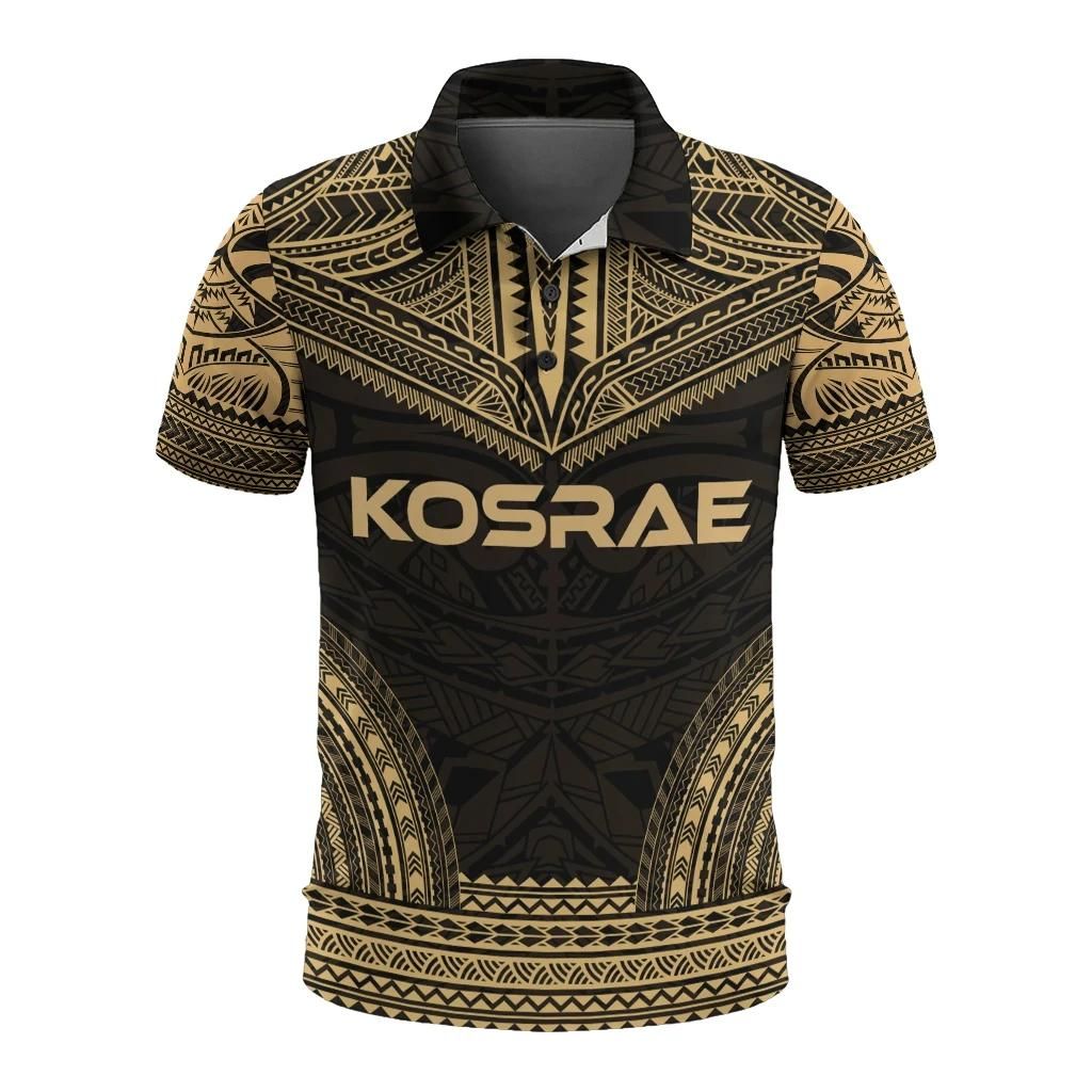 Kosrae Polo Shirt - Polynesian Chief Gold Version - BN10 Kosrae Polo Shirt - Polynesian Chief Gold Version - BN10