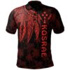 Kosrae Polo Shirt - Polynesian Wings (Red) - BN15