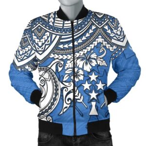 Kosrae Polynesian Bomber Jacket (Men) - Polynesian Turtle - BN15 Bomber Jacket