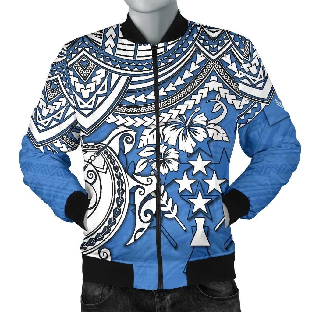 Kosrae Polynesian Bomber Jacket (Men) - Polynesian Turtle - BN15 Bomber Jacket Kosrae Polynesian Bomber Jacket (Men) - Polynesian Turtle - BN15 Bomber Jacket