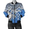 Kosrae Polynesian Bomber Jacket (Women) - Polynesian Turtle - BN15 Bomber Jacket