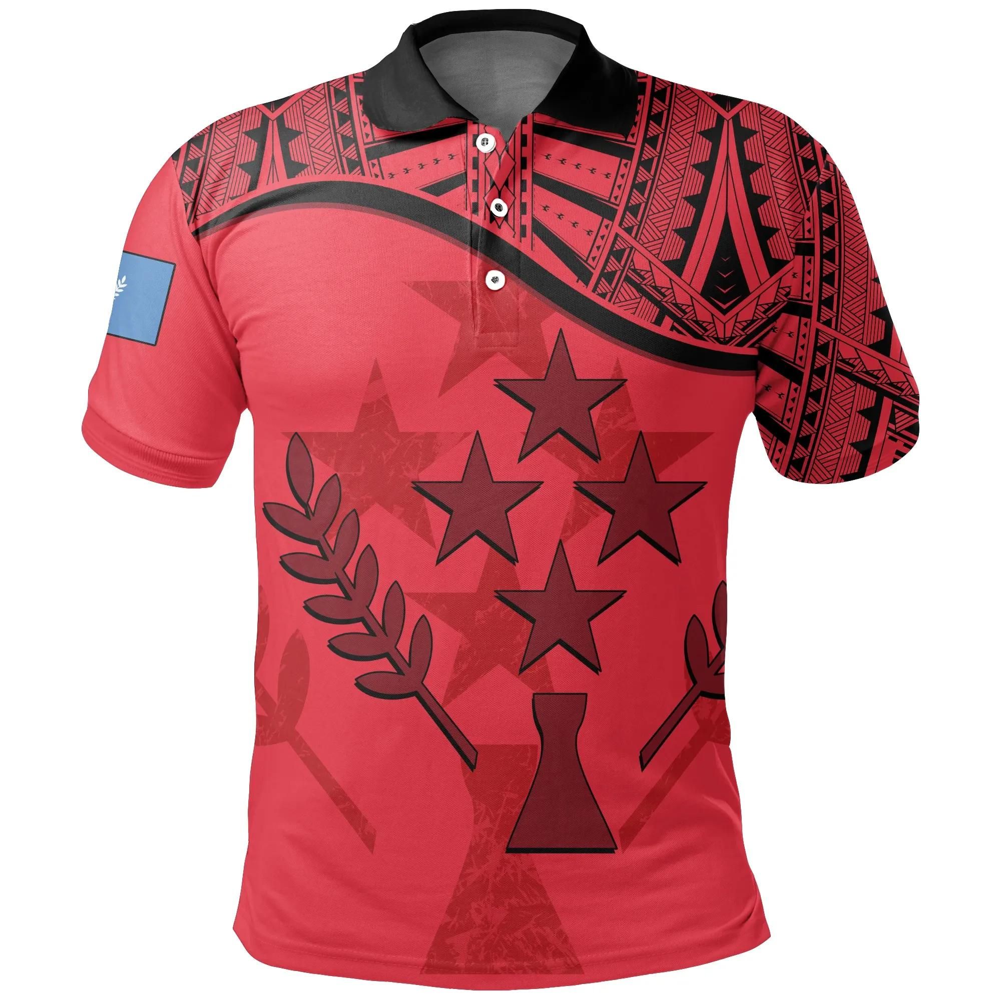 Kosrae Red Polo Shirt A02 Kosrae Red Polo Shirt A02