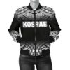 Kosrae Women's Bomber Jacket - Fog Black Style - BN09 Bomber Jacket