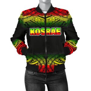 Kosrae Women's Bomber Jacket - Fog Reggae Style - BN09 Bomber Jacket
