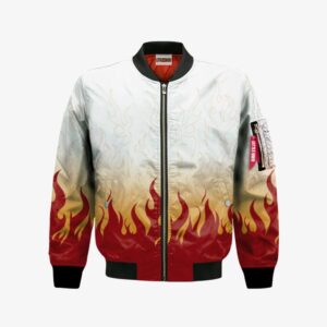 Kyojuro Cape Bomber Jacket Custom KNY Cosplay Costumes Bomber Jacket
