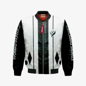 Kyoraku Shunsui Eighth Division Bomber Jacket Custom Bleach Cosplay Costumes Bomber Jacket