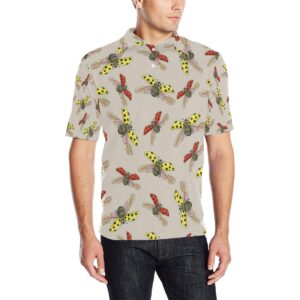 Ladybug Pattern Print Design 04 Men Polo Shirt