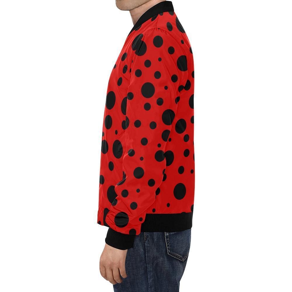 Ladybug-Pattern-Print-Mens-Bomber-Jacket-1