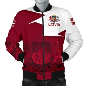 Latvia Men's Bomber Jacket - HOME A7 Bomber Jacket