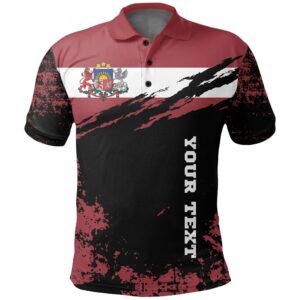 Latvia Polo Shirt Customized K5