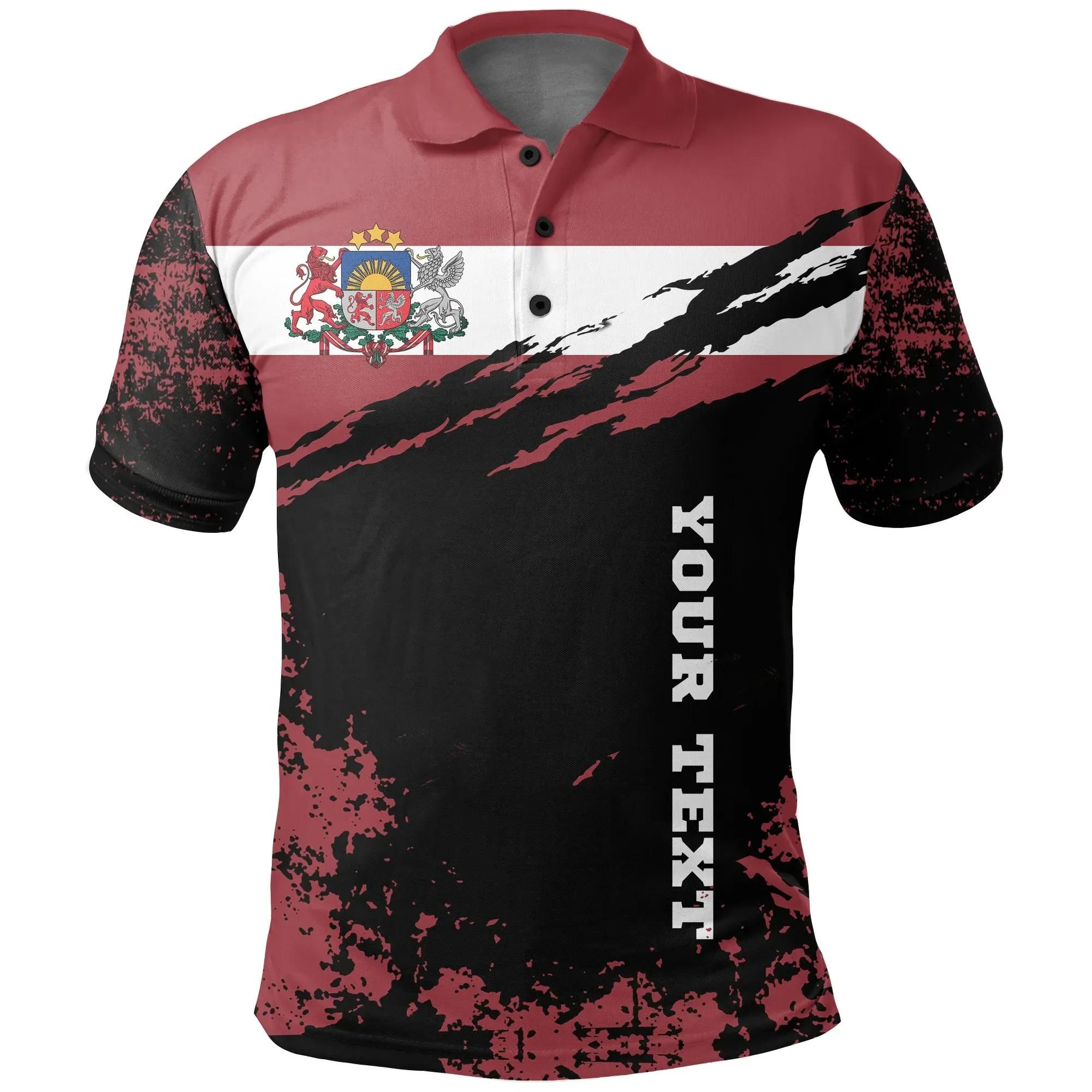 Latvia Polo Shirt Customized K5 Latvia Polo Shirt Customized K5