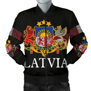 Latvia-United Men's Bomber Jacket A27 Bomber Jacket