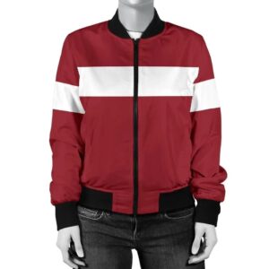 Latvia Women's Bomber Jacket Original Flag A7 Bomber Jacket