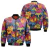 Laurel Burch Cat Painting 3D Bomber Jacket
