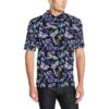 Lavender Dragonfly Pattern Print Design Lv03 Men Polo Shirt