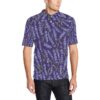 Lavender Pattern Print Design 03 Men Polo Shirt