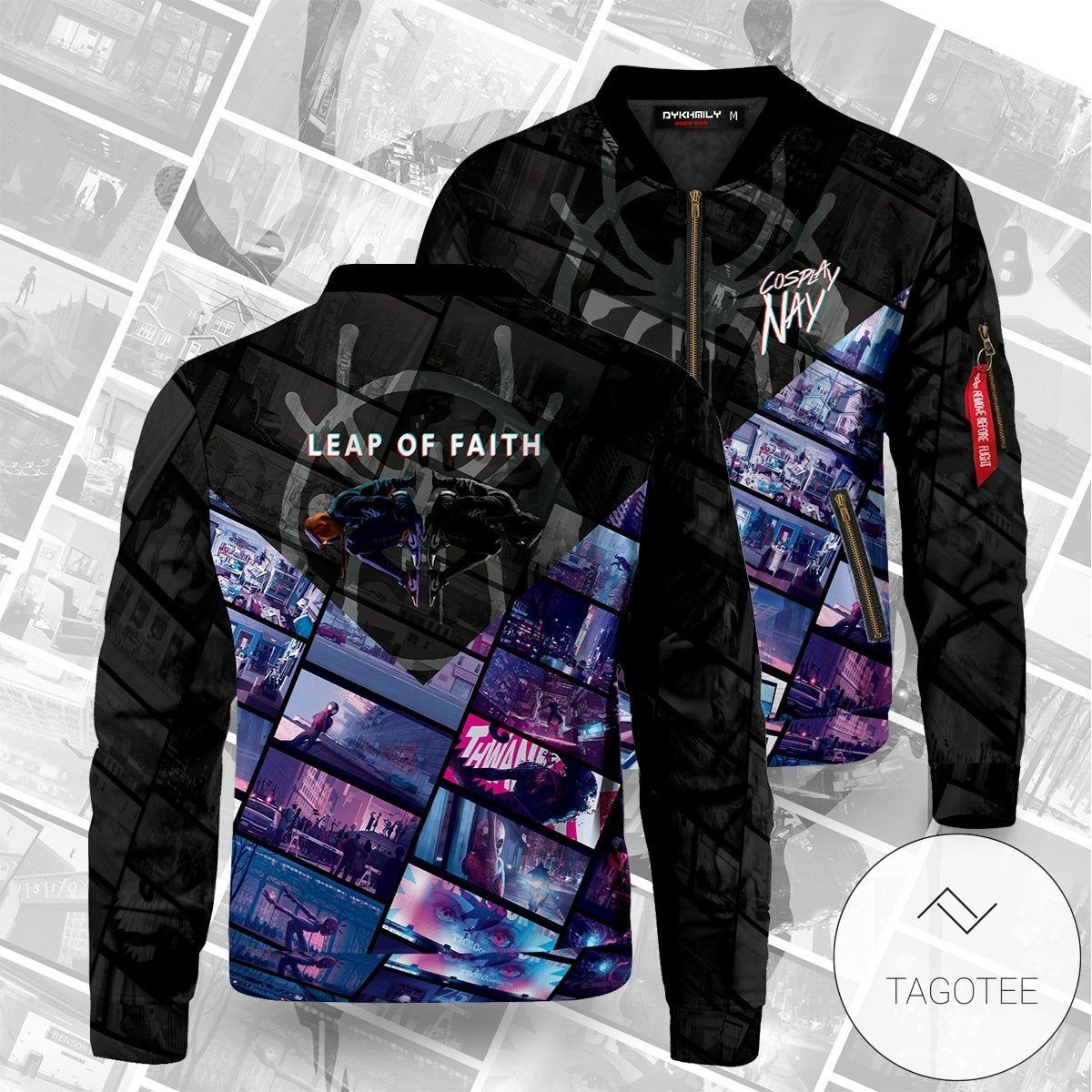 Leap Of Faith Signed Bomber Jacket Leap Of Faith Signed Bomber Jacket