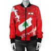 Lebanon Christmas Coat Of Arms Women Bomber Jacket X Style J78 Bomber Jacket