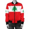 Lebanon Women's Bomber Jacket Original Flag A7 Bomber Jacket
