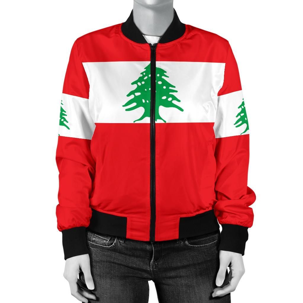 Lebanon Women's Bomber Jacket Original Flag A7 Bomber Jacket Lebanon Women's Bomber Jacket Original Flag A7 Bomber Jacket