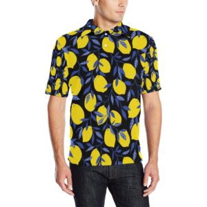 Lemon Pattern Print Design Lm01 Men Polo Shirt
