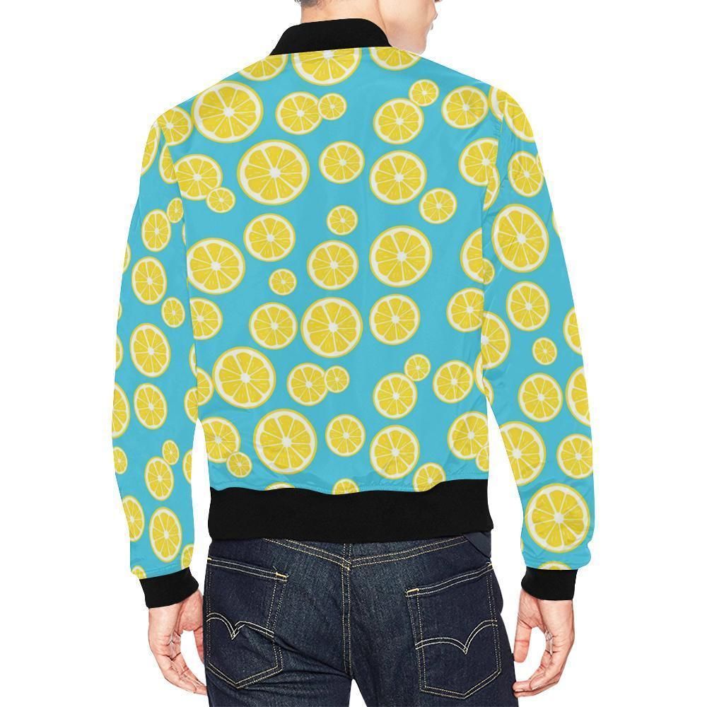 Lemon-Slice-Pattern-Print-Mens-Bomber-Jacket-2