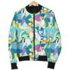 Lemur Colorful Pattern Print Women Casual Bomber Jacket