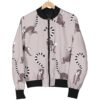 Lemur Pattern Print Women Casual Bomber Jacket
