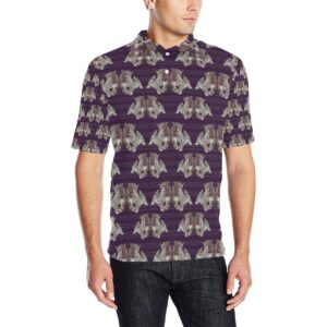 Leopard Pattern Print Design 01 Men Polo Shirt
