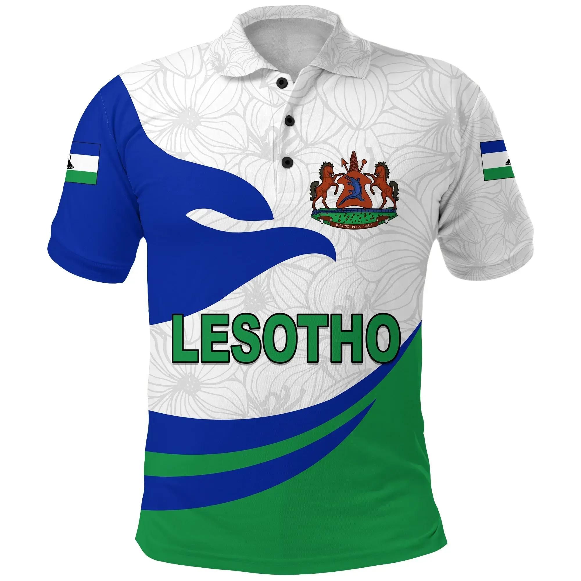 Lesotho Polo Shirt Proud Version K13 Lesotho Polo Shirt Proud Version K13