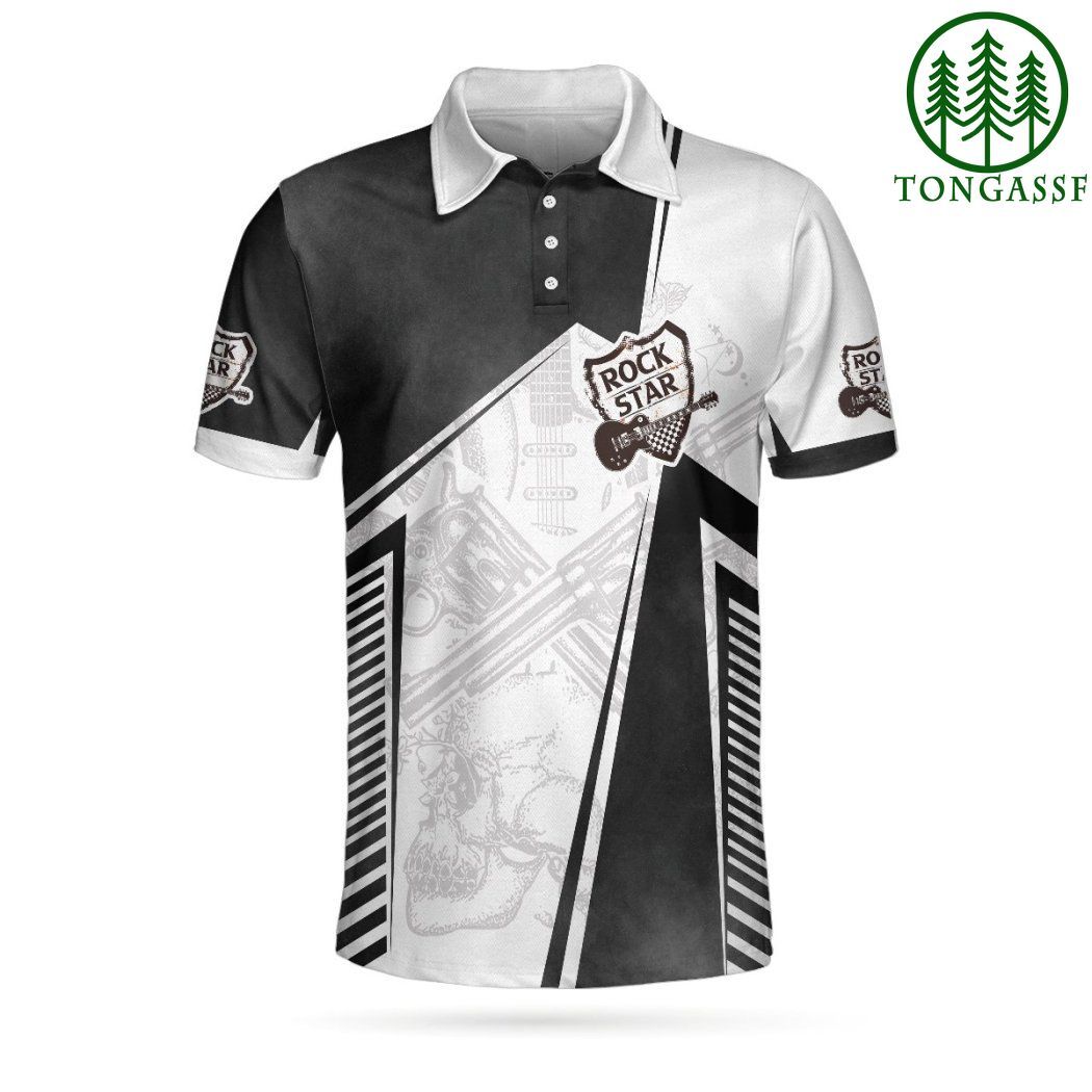 Let’s Rock Freedom Of Life Old School Guitar Short Sleeve Polo Shirt Let’s Rock Freedom Of Life Old School Guitar Short Sleeve Polo Shirt