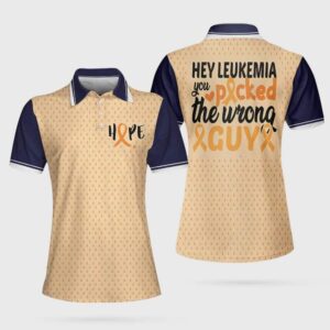 Leukemia Awareness 3D All Over Printed Polo Shirt