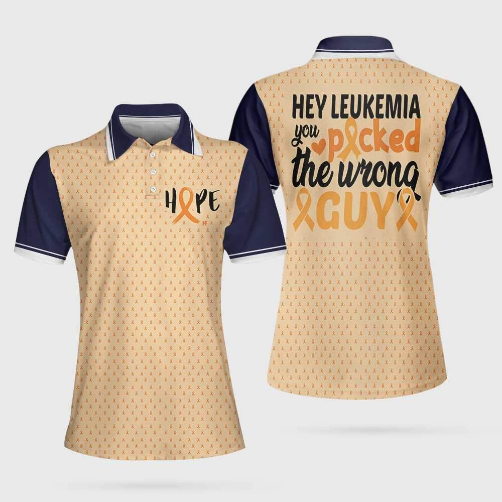Leukemia Awareness 3D All Over Printed Polo Shirt Leukemia Awareness 3D All Over Printed Polo Shirt