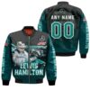 Lewis Hamilton Formula One Winner Legend Motorsport Racing Driver 3D Designed Allover Gift With Custom Name Number For Lewis Hamilton Fans Bomber Jacket