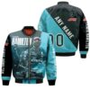 Lewis Hamilton Mercedes Formula One Racing Winner Motorsport Racing Driver 3D Designed Allover Gift With Custom Name Number For Lewis Hamilton Fans Bomber Jacket