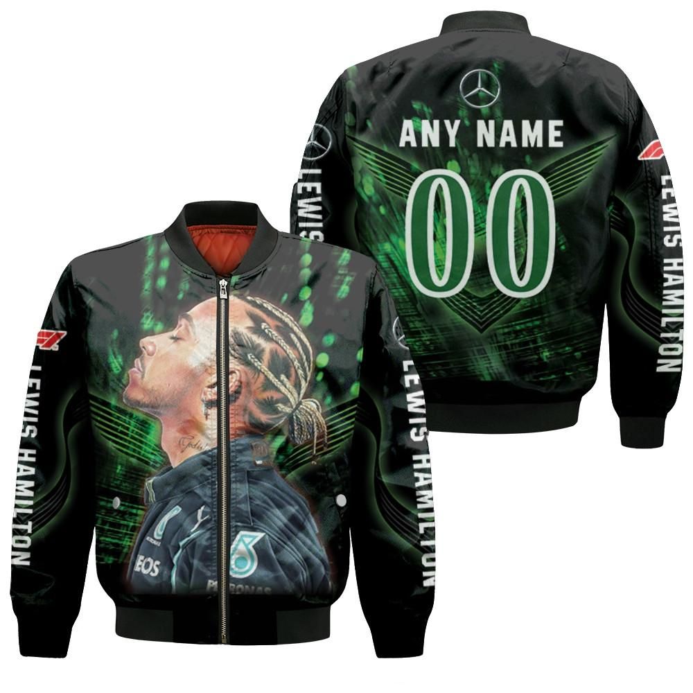 Lewis Hamilton The Best Motorsport Racing Driver 3D Designed Allover Gift With Custom Name Number For Lewis Hamilton Fans Bomber Jacket Lewis Hamilton The Best Motorsport Racing Driver 3D Designed Allover Gift With Custom Name Number For Lewis Hamilton Fans Bomber Jacket