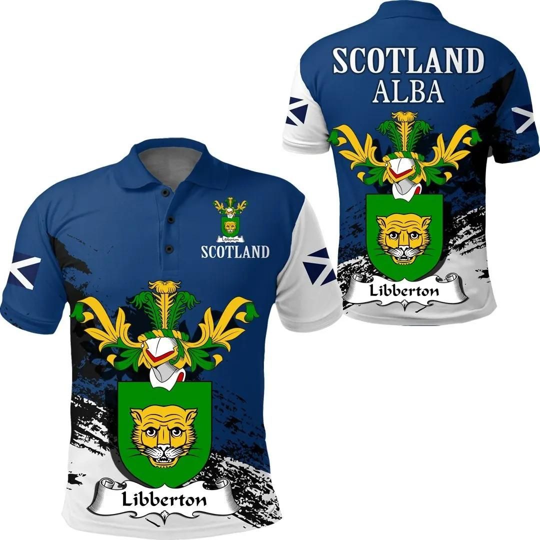 Libberton Scottish Family Crest Scotland Special Polo Shirt - Golf Shirt A7 Libberton Scottish Family Crest Scotland Special Polo Shirt - Golf Shirt A7
