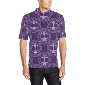 Libra Pattern Print Design 03 Men Polo Shirt