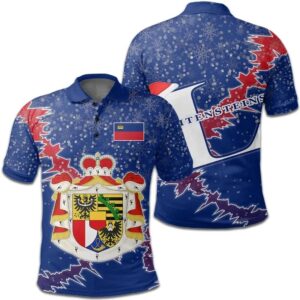 Liechtensteins Christmas Coat Of Arms Polo Shirt X Style J78