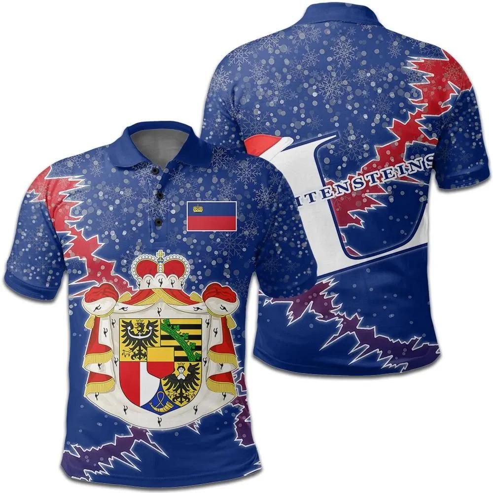 Liechtensteins Christmas Coat Of Arms Polo Shirt X Style J78 Liechtensteins Christmas Coat Of Arms Polo Shirt X Style J78