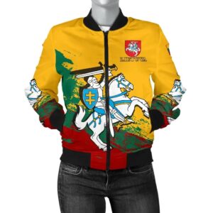 (Lietuva) Lithuania Special Women's Bomber Jacket A7 Bomber Jacket