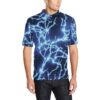Lightning Thunder Pattern Print Design 04 Men Polo Shirt
