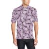 Lilac Pattern Print Design 01 Men Polo Shirt