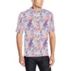 Lilac Pattern Print Design Li03 Men Polo Shirt