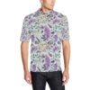 Lilac Pattern Print Design Li06 Men Polo Shirt