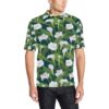 Lily Pattern Print Design 04 Men Polo Shirt